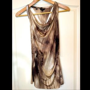Guess Halter Blouse with Gathered Scoop Neck
